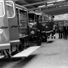 Das Technische Hilfswerk zieht 1985 von Hellenthal nach Oberhausen in eine Lagerhalle der Firma Caspers und nennt sich ab da Ortsverband Schleiden. (Foto: Stadtarchiv)