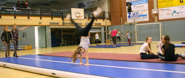 Schwierige Elemente, wie Flick-Flack oder Salto können nun sicher und angstfrei eingeübt werden.