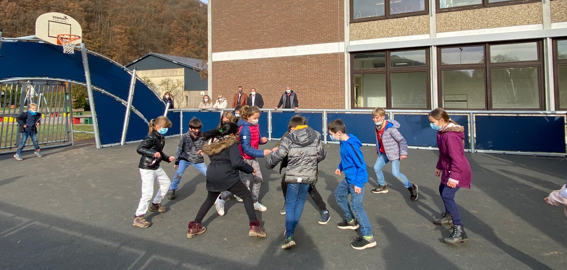 Multifunktionsfeld an der Gemünder Grundschule.