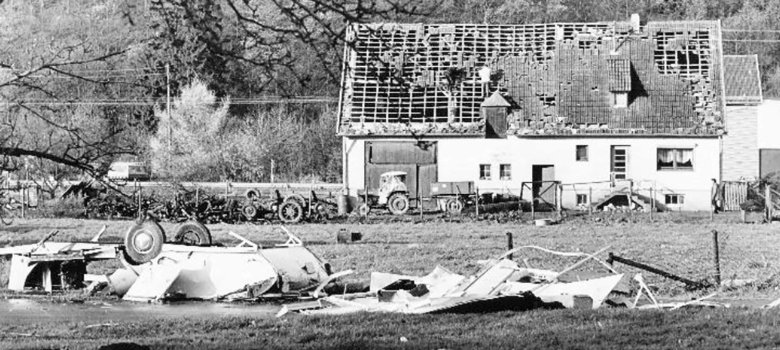 Orkanböen hinterließen schon 1984 eine Schneise der Verwüstung in Nierfeld.