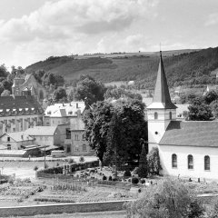 Die Evangelische Kirche Schleiden um 1970. (Foto: Stadtarchiv)