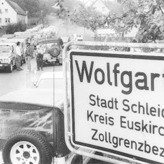 Zeitreise in das Jahr 1983: Damals fand das neunte Treffen des Suzuki-Clubs, dem damals größten Geländewagenclub Westdeutschlands, in Wolfgarten statt. Archivbild: Stadtarchiv Schleiden