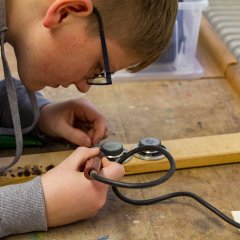 Schüler der Technik-AG