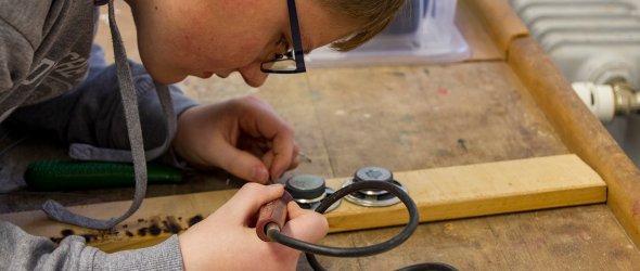 Schüler der Technik-AG