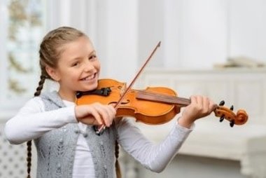 Foto einer Violinenspielerin Foto einer Violinenspielerin