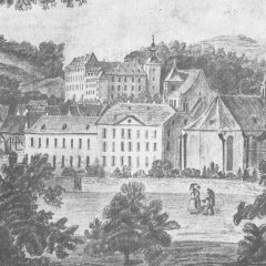 Stadtgeschichte Schleidens - Schleiden im Jahre 1831, Steinzeichnung von Nicolas Ponsart