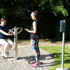 Fitnesskurs im Fitnessgarten Gemünd