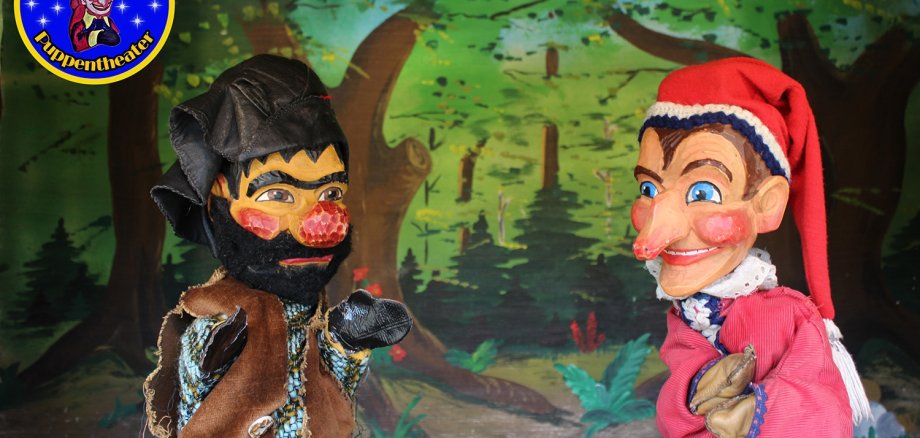 Der Räuber Schwuppdiwupp als Puppenspiel
