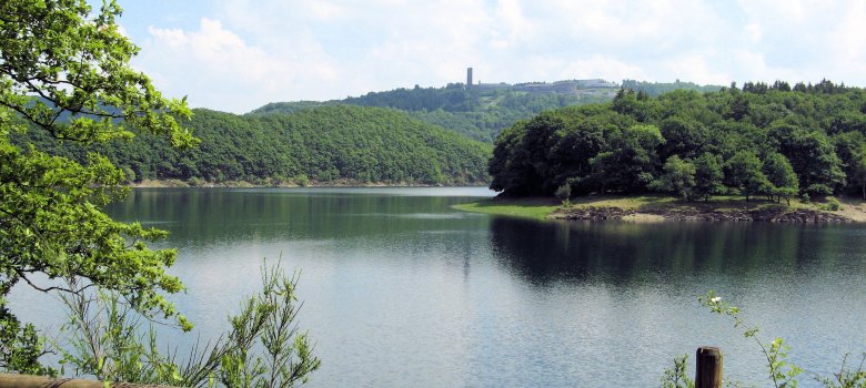 Urftsee mit Blick auf Vogelsang Urftsee mit Blick auf Vogelsang