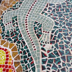 Mosaik auf der Olefmauer