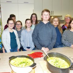 Gruppenfoto Sozialgenial-Projekt der Koch-AG am Johannes-Sturmius-Gymnasium Schleiden 