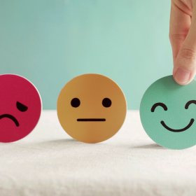 Smileys rot, gelb, grün mit unterschiedlichem Gemütszustand Smileys rot, gelb, grün mit unterschiedlichem Gemütszustand