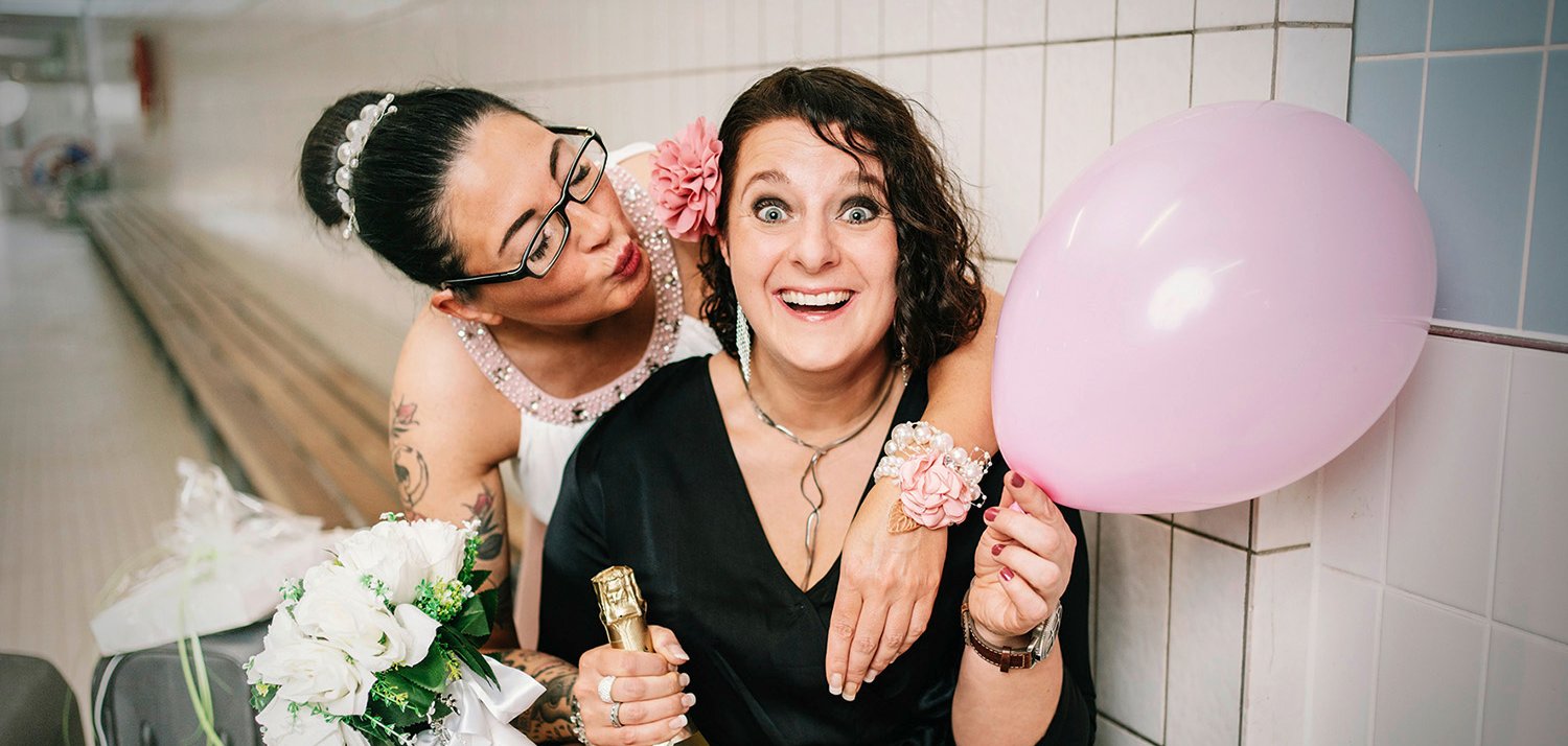 Die Weibsbilder Anke Brausch und Claudia Thiel. Die Weibsbilder Anke Brausch und Claudia Thiel.