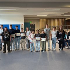 Die Uganda-AG, die sich auf die Begegnungsreise im nächsten Schuljahr frreut.