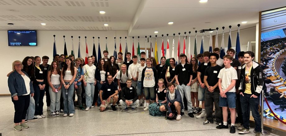 Die Gruppe im Europaparlament.