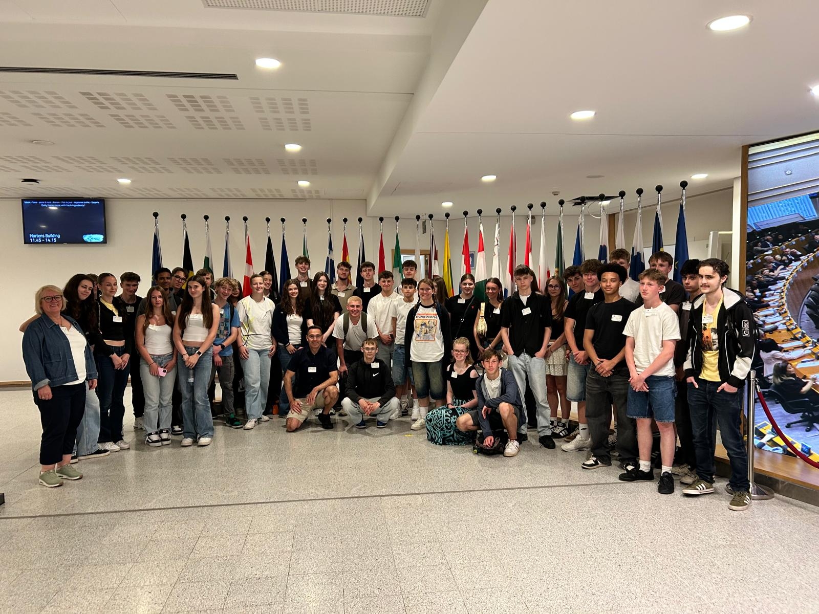 Die Gruppe im Europaparlament.