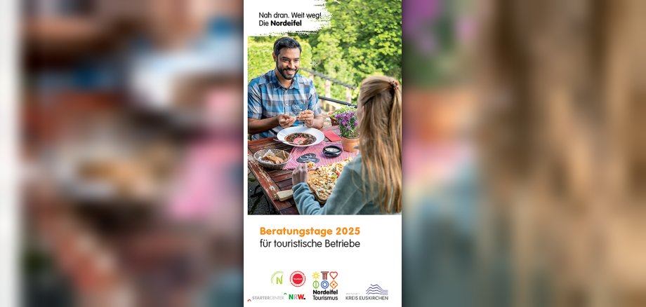 Titelseite des Flyers zu den Beratungstagen für touristische Betriebe.