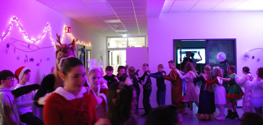 Eine Polonaise der Winter-Begeisterten