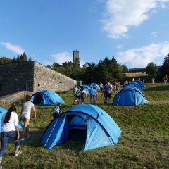 Zelten in Vogelsang.