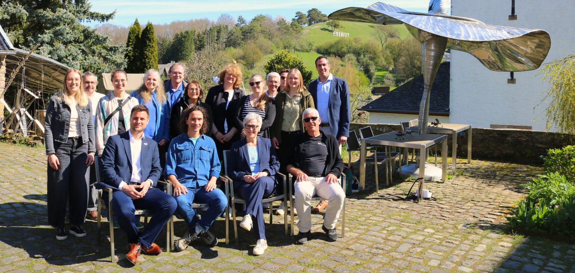 Gruppenfoto der Pressekonferenz.