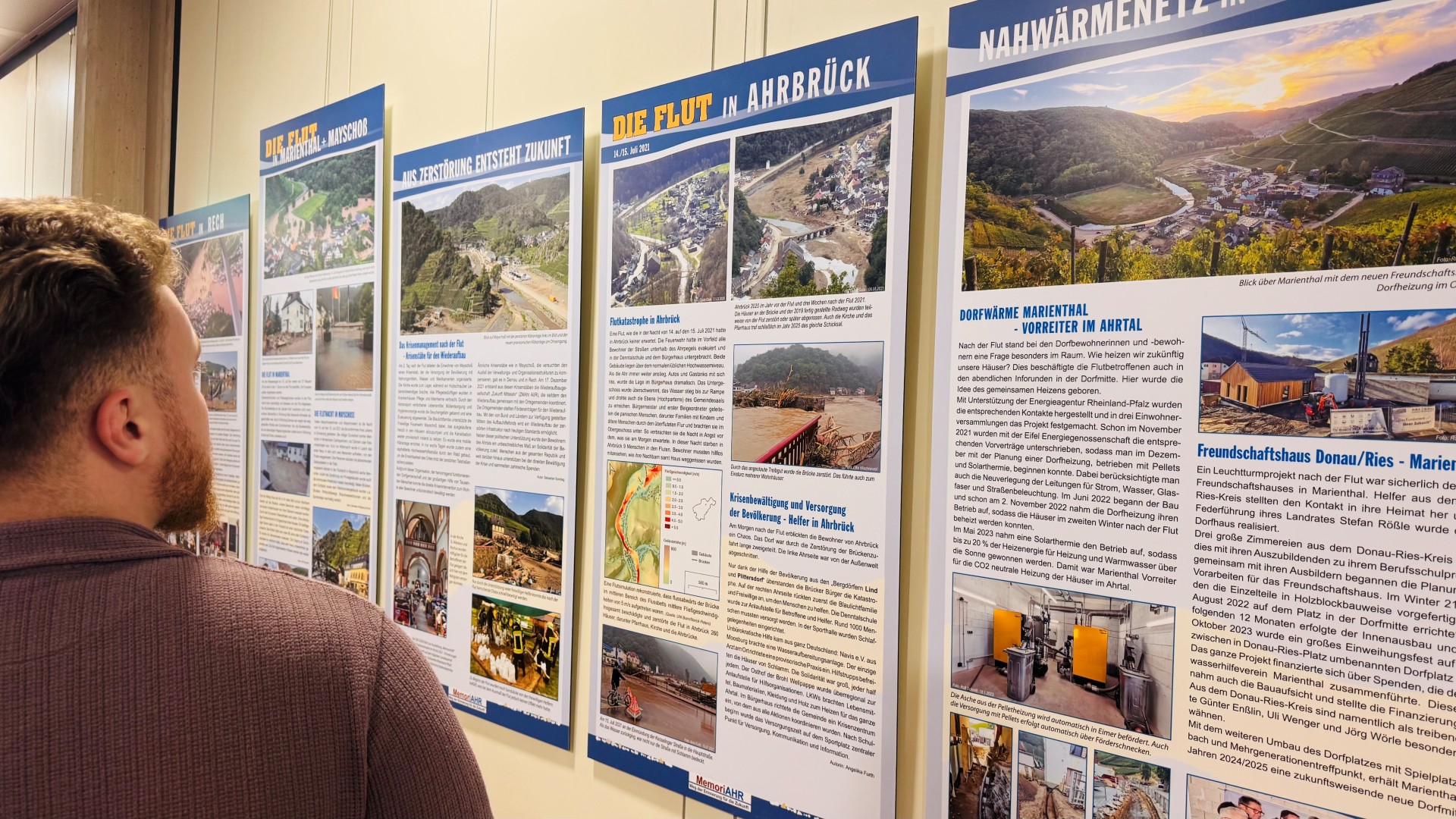Nach dem Landtag in Mainz ist die Ausstellung zur Flutkatastrophe im Ahrtal bis zum 28. August im Euskirchener Kreishaus zu sehen. Nach dem Landtag in Mainz ist die Ausstellung zur Flutkatastrophe im Ahrtal bis zum 28. August im Euskirchener Kreishaus zu sehen.