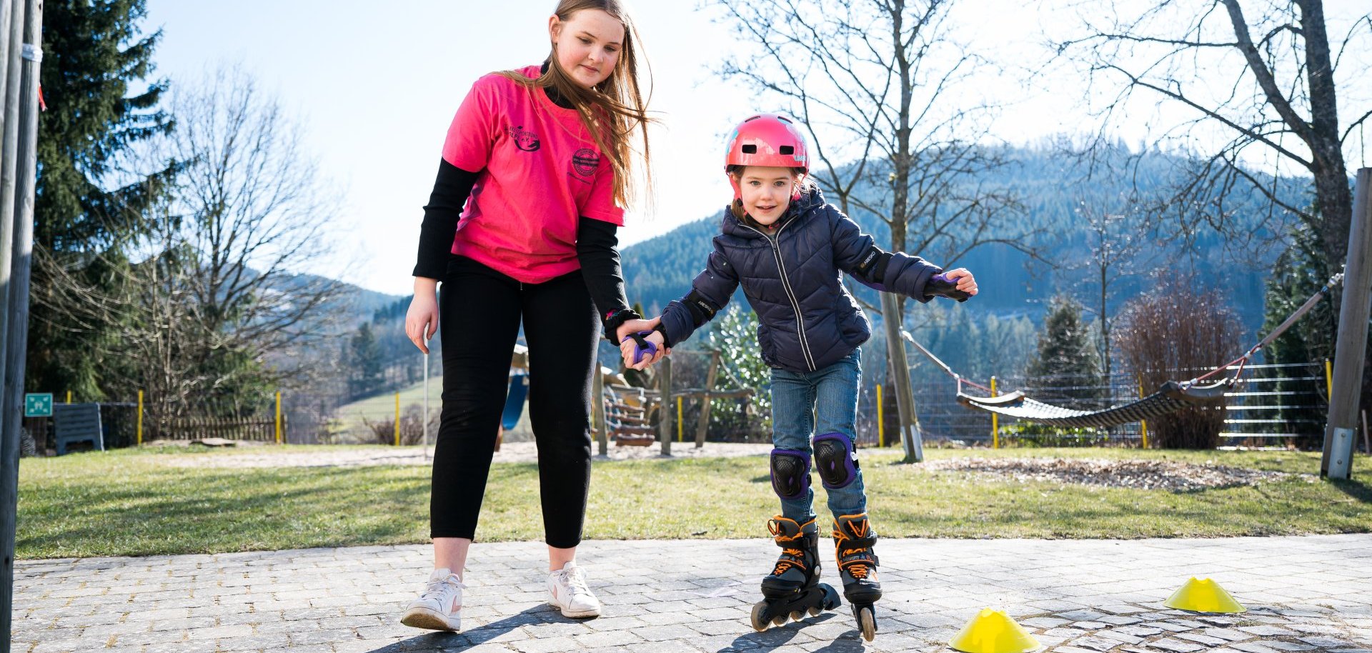 Kinder beim Inline-Skating