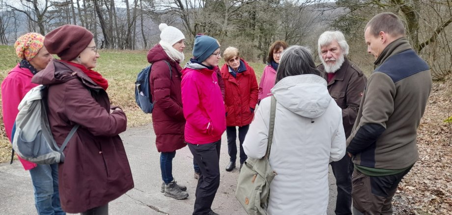 Winterexkursion mit dem Botaniker Dr. Karl-Heinz Linne von Berg.