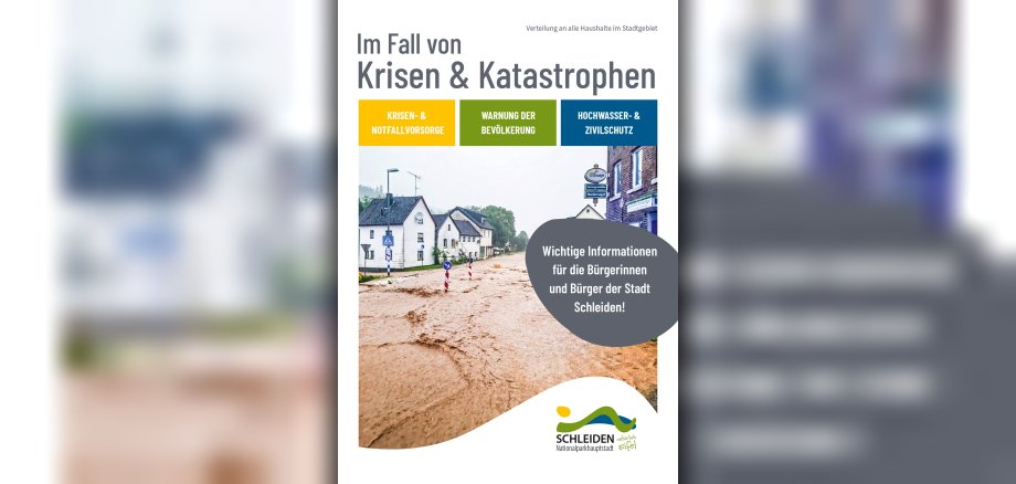 Titelseite der Informationsbroschüre "Im Fall von Krisen und Katastrophen"