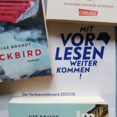 Die vorgelesenen Bücher des Wettbewerbes.