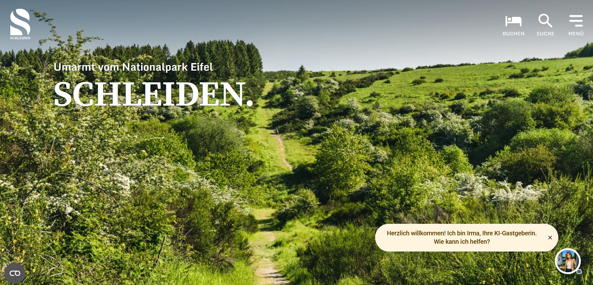 Irma - Digitale Wegweiserin auf der Website der GfW Schleiden.