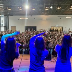 Impressionen vom Friedenskonzert zur Aulaeinweihung.