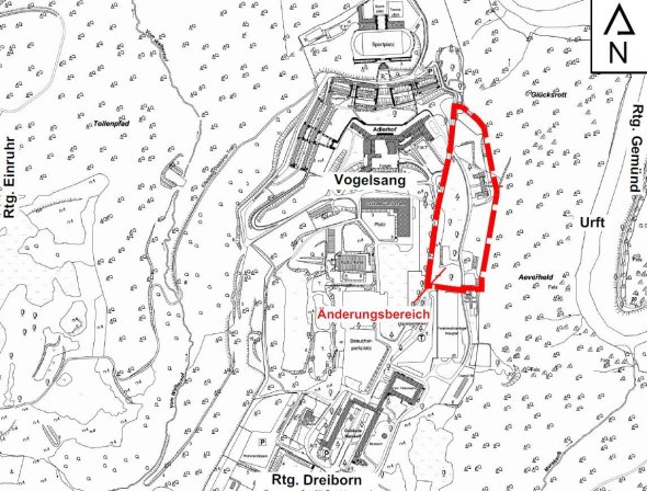 Geltungsbereich 24. Änderung des Flächennutzungsplans der Stadt Schleiden (Dreiborn). Geltungsbereich 24. Änderung des Flächennutzungsplans der Stadt Schleiden (Dreiborn).