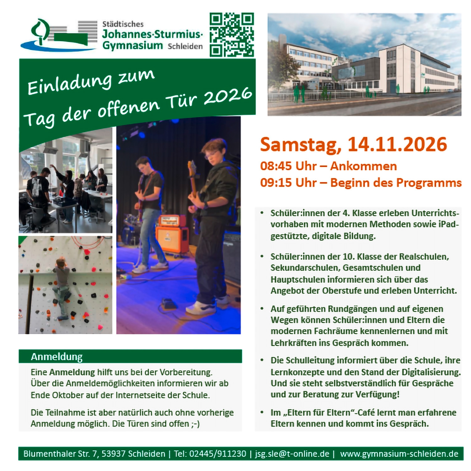 Anzeige "Tag der offenen Tür" Anzeige "Tag der offenen Tür"