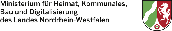Logo Ministerium für Heimat, Kommunales, Bau und Digitalisierung des Landes Nordrhein-Westfalen