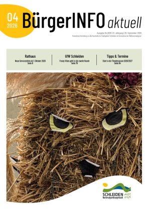Titelseite der aktuellen Ausgabe. Aktuelle Titelseite der BürgerINFO aktuell