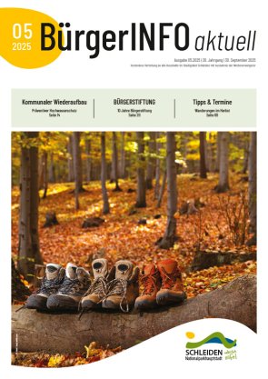 Aktuelle Titelseite der BürgerINFO aktuell