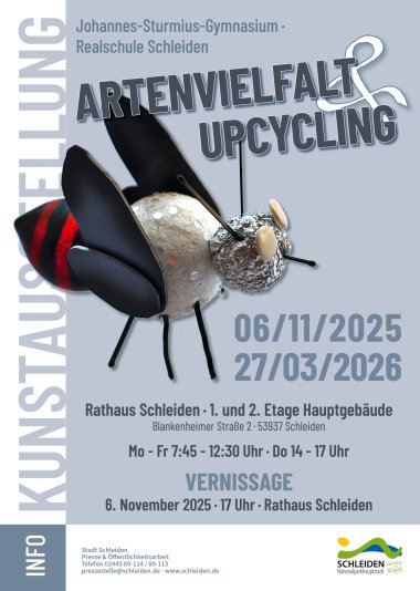 Kunstaustellung Artenvielfalt & Upcycling des Johannes-Sturmius-Gymnasiums und der Städtischen Realschule Schleiden