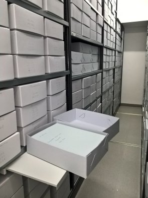 Magazin im Schleidener Stadtarchiv.