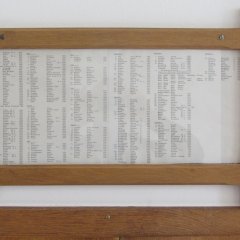 Kath. Kirche Gemünd, Gedenktafel. Kath. Kirche Gemünd, Gedenktafel.