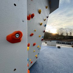 Impression aus dem Sportpark Schleiden: Kletterwürfel.