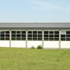 Außenansicht Einfachturnhalle Dreiborn