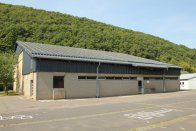 Außenansicht Einfachturnhalle Gemünd Außenansicht Einfachturnhalle Gemünd