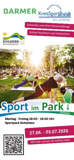 Sport im Park - Plakat Schleiden.