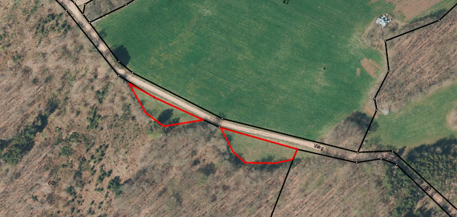 Grundstücksverpachtung Palmersharth (Lageplan).