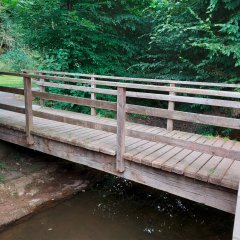 Fußgängerbrücke über den Dieffenbach in Schleiden, Am Dieffenbach.