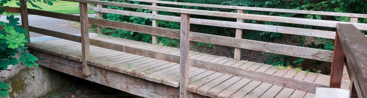 Fußgängerbrücke über den Dieffenbach in Schleiden, Am Dieffenbach.