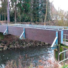 Die Brücke an der Breslauer Straße / Friedhof in Gemünd vor der Hochwasser-Katastrophe.