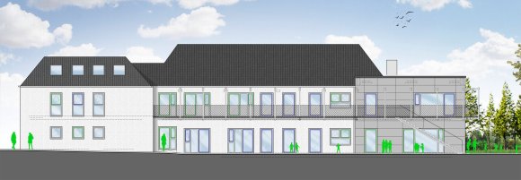 Entwurfsansicht Richtung Marienplatz. Entwurfsansicht Richtung Marienplatz.