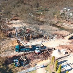 Einstiegszone Kurpark am 19.03.2025.
