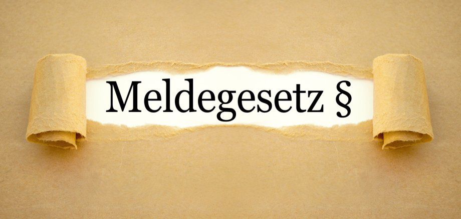 Meldegesetz Medegesetz